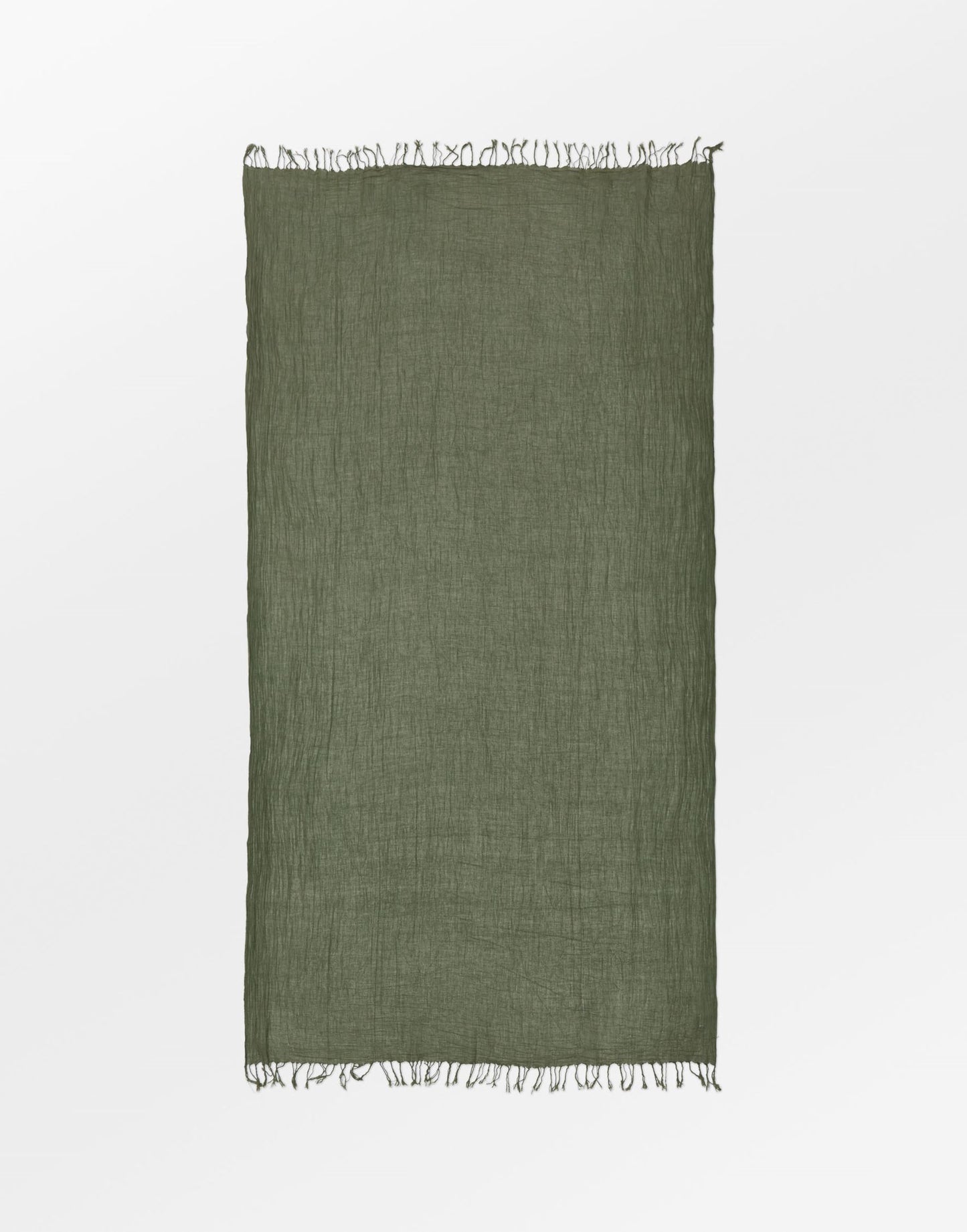 Solid Ilona Scarf - Green OneSize - Becksöndergaard