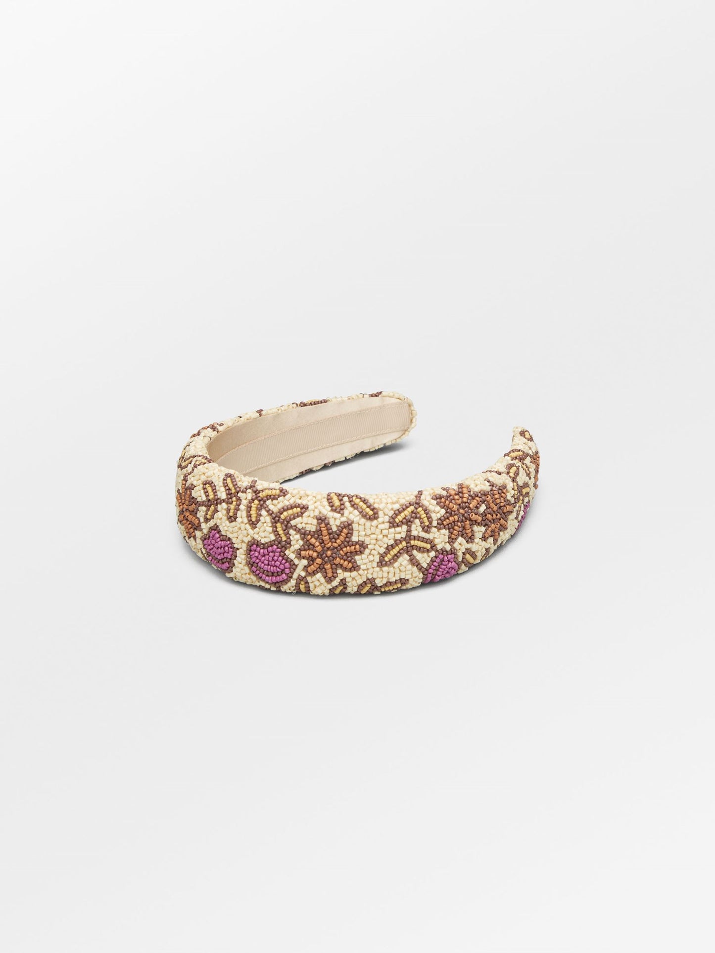 Becksöndergaard, Florisima Wide Beaded Hairbrace - Melon Yellow, archive, archive