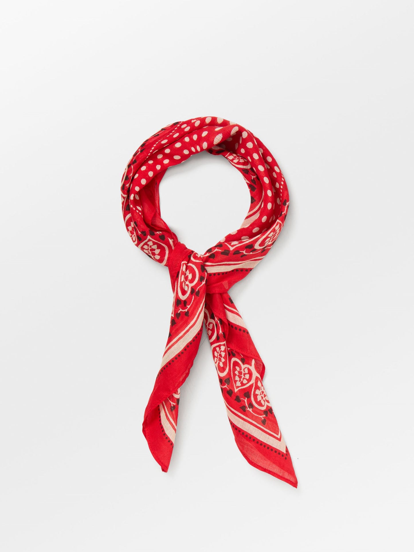 Becksöndergaard, Hearty Cotta Scarf - Adrenaline Red, scarves, scarves, scarves, scarves, scarves, gifts, black week, black week
