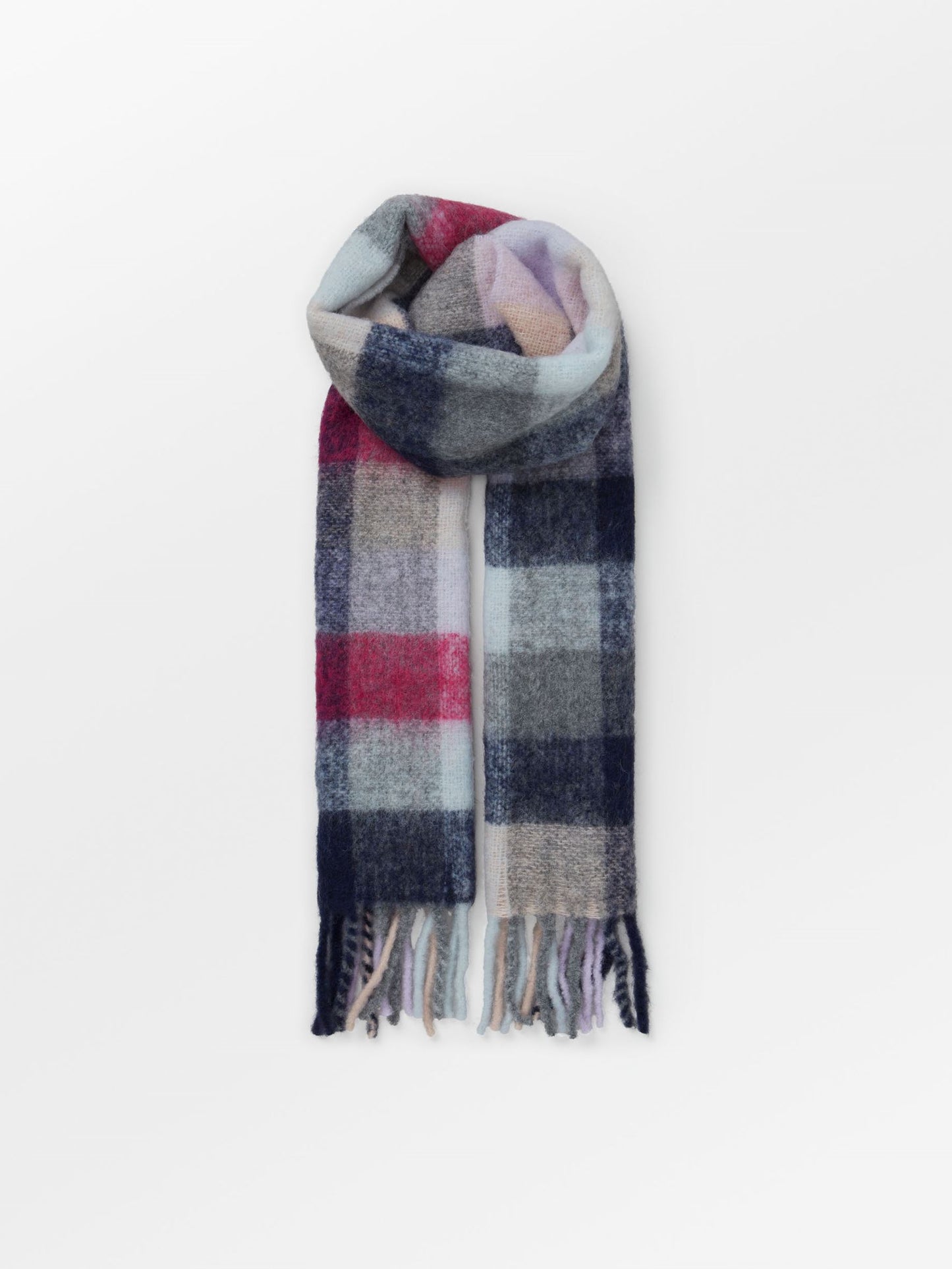 Becksöndergaard, Check Anilopa Scarf A - Multi Col., struct - slet produkter