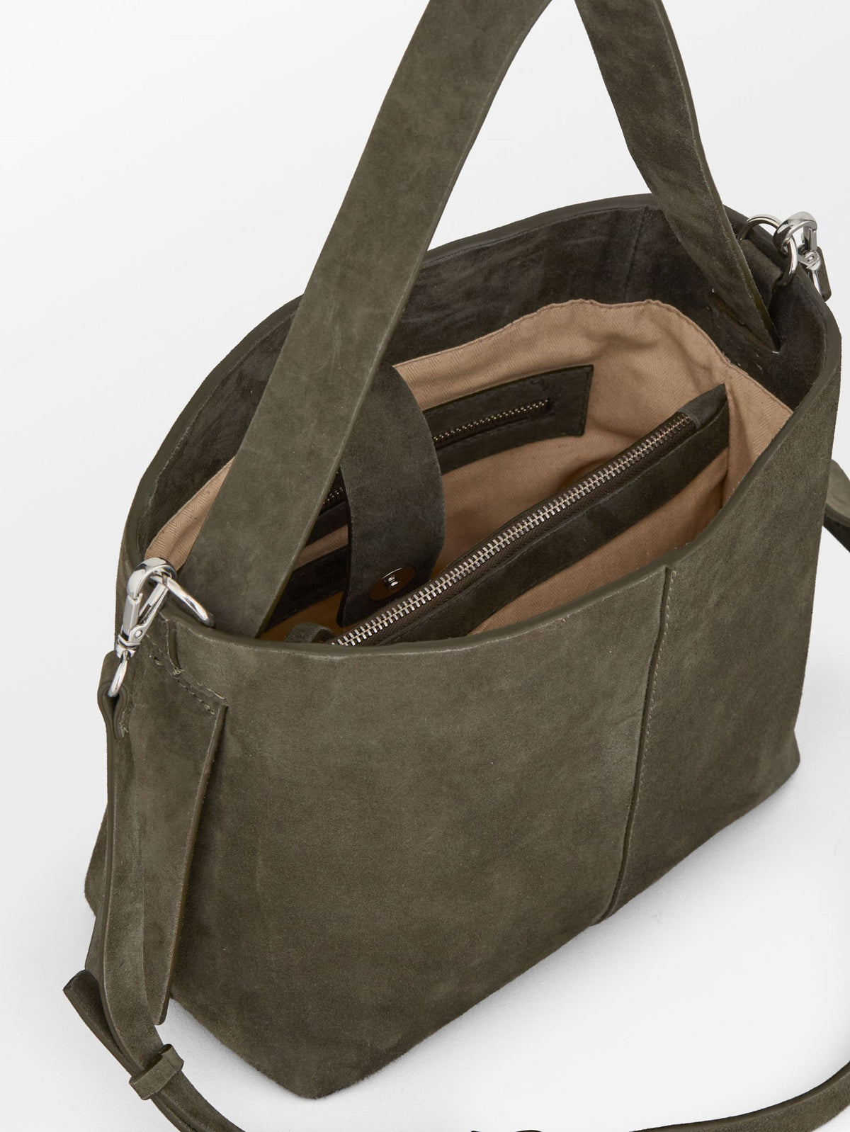 Becksöndergaard, Suede Fraya Small Bag - Army, bags, bags, bags, bags, bags