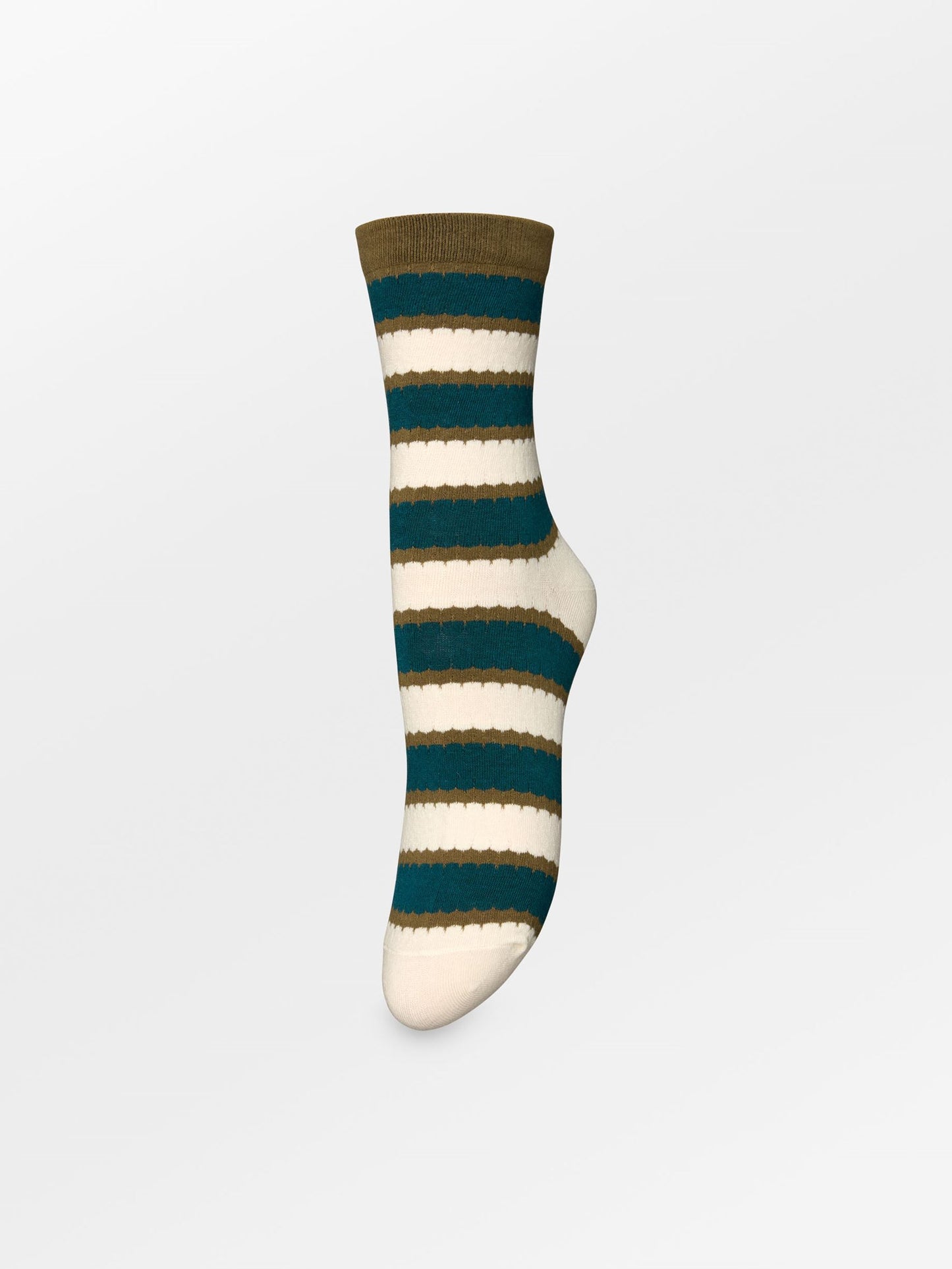 Becksöndergaard, Scallopia Cotta Sock - Mediteal Green, socks, sale, sale, socks