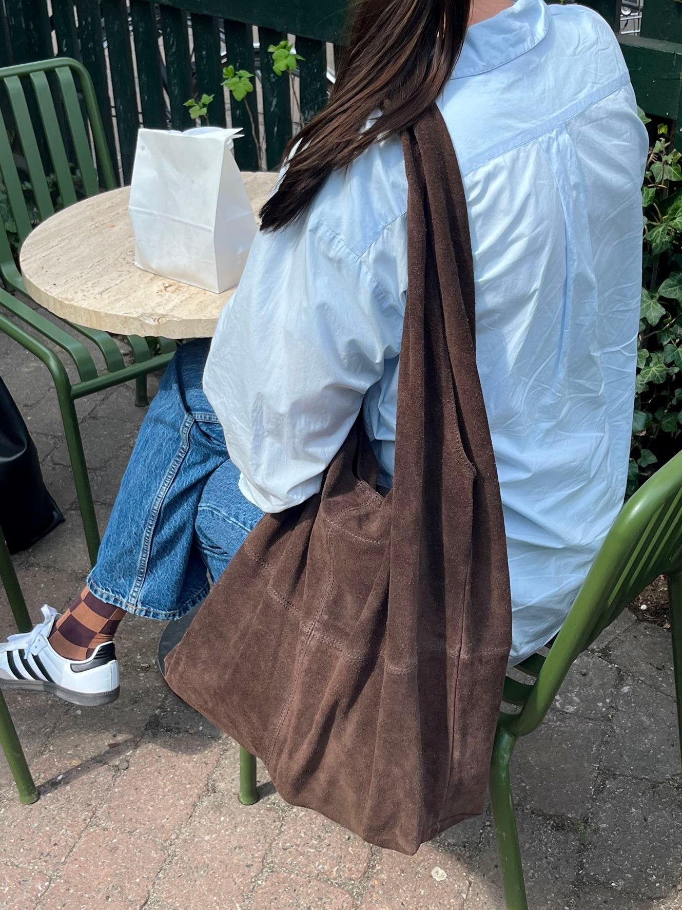 Suede Dalliea Shopper Bag - Dark Brown OneSize - Becksöndergaard