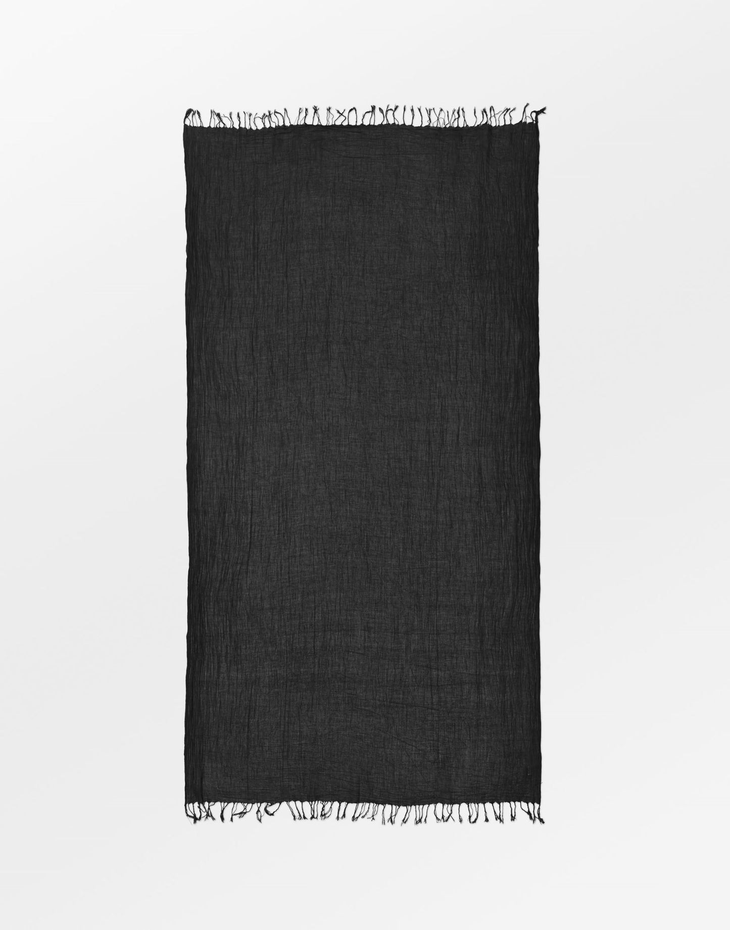 Solid Ilona Scarf - Black OneSize - Becksöndergaard