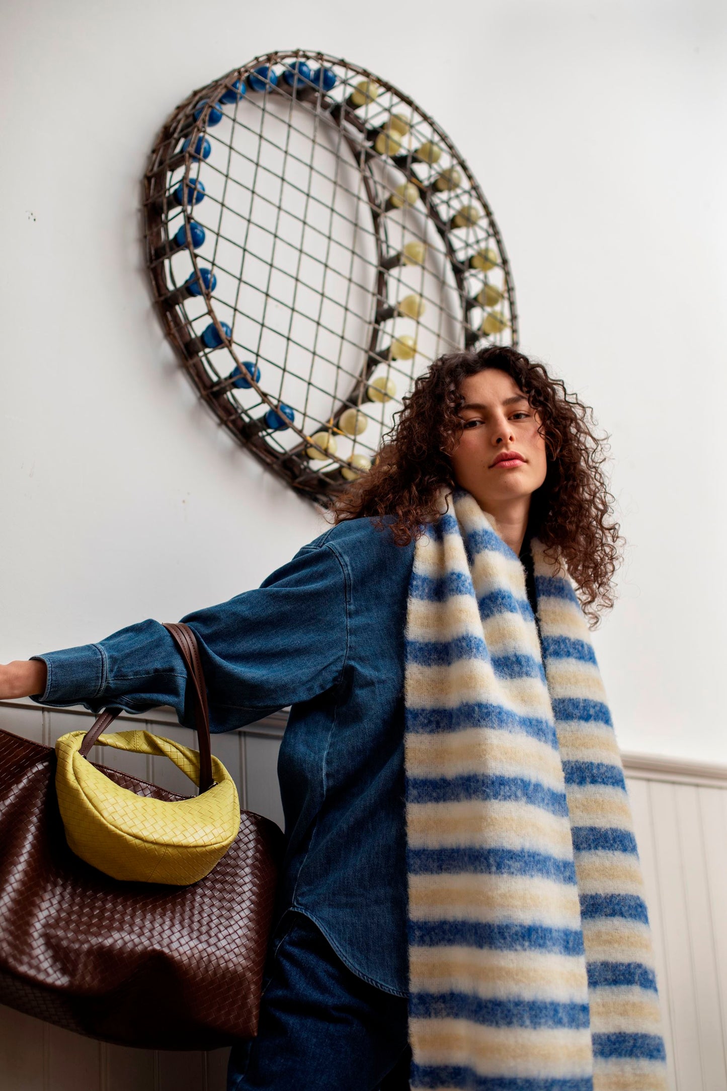 Stripe Yuta Scarf OneSize - Becksöndergaard