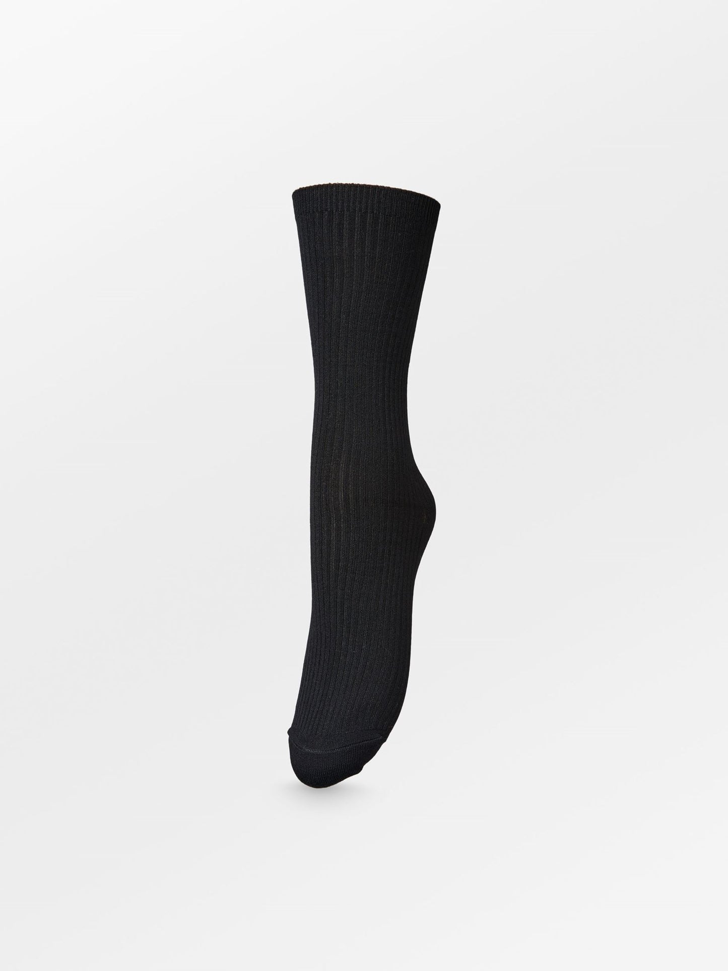 Telma Solid Sock - Black Socks - Becksöndergaard