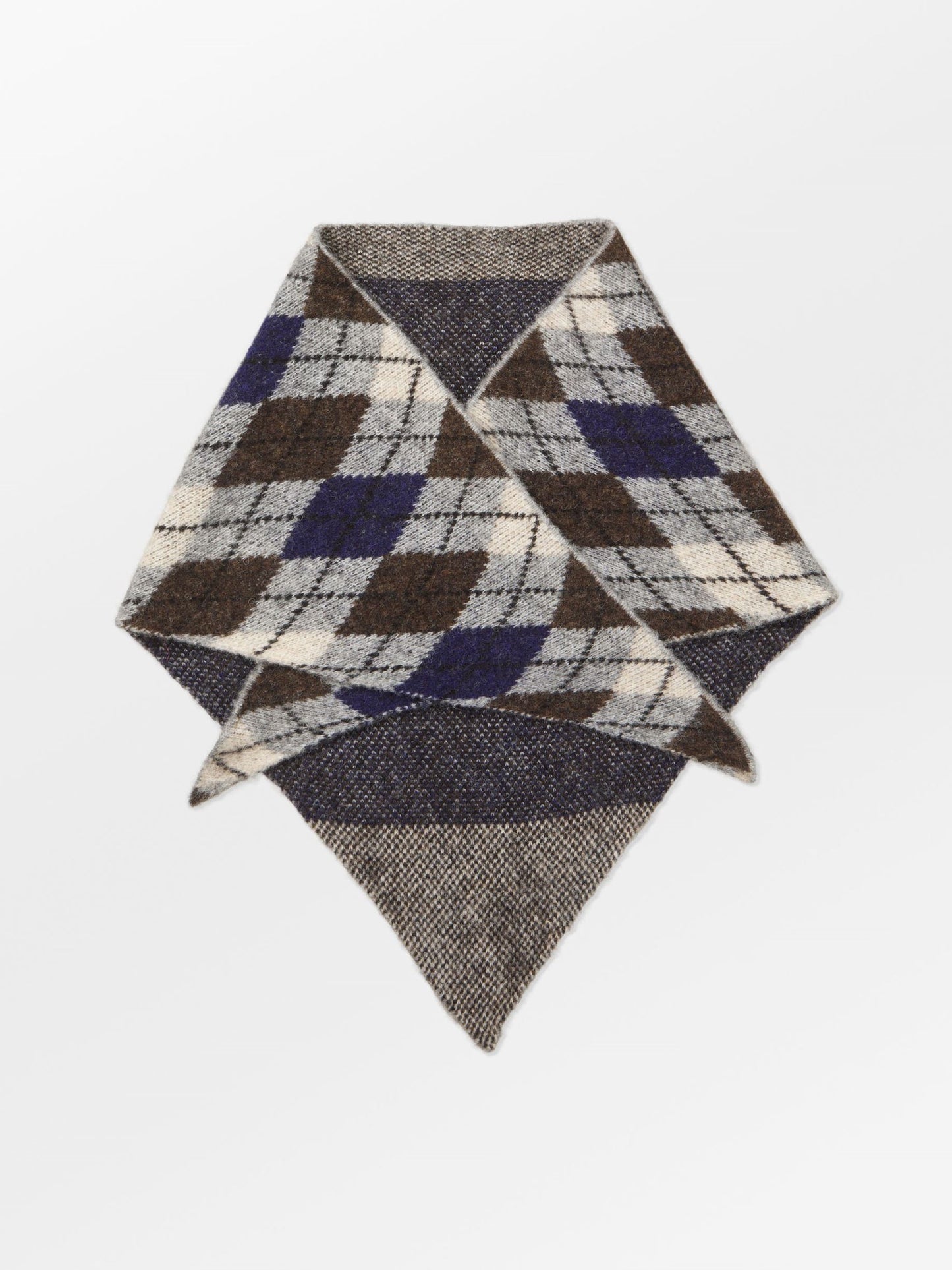 Argyle Triangle Scarf OneSize - Becksöndergaard