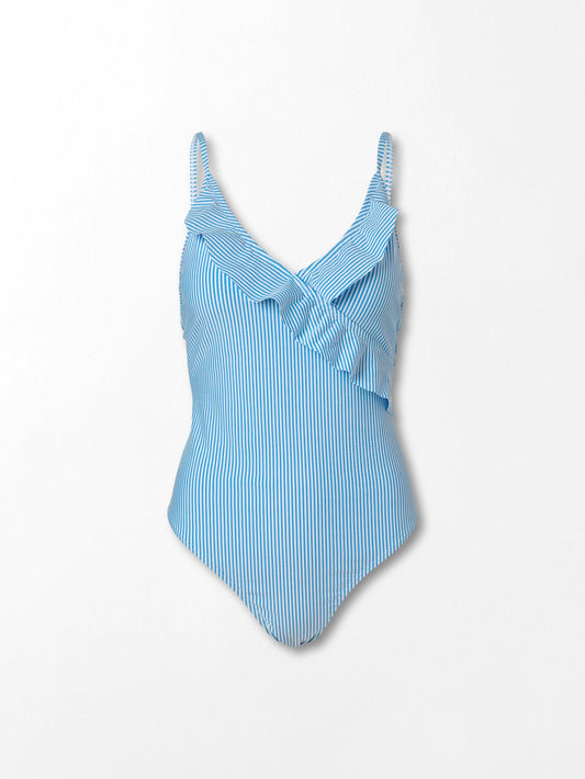 Striba Bly Frill Swimsuit Clothing   - Becksöndergaard