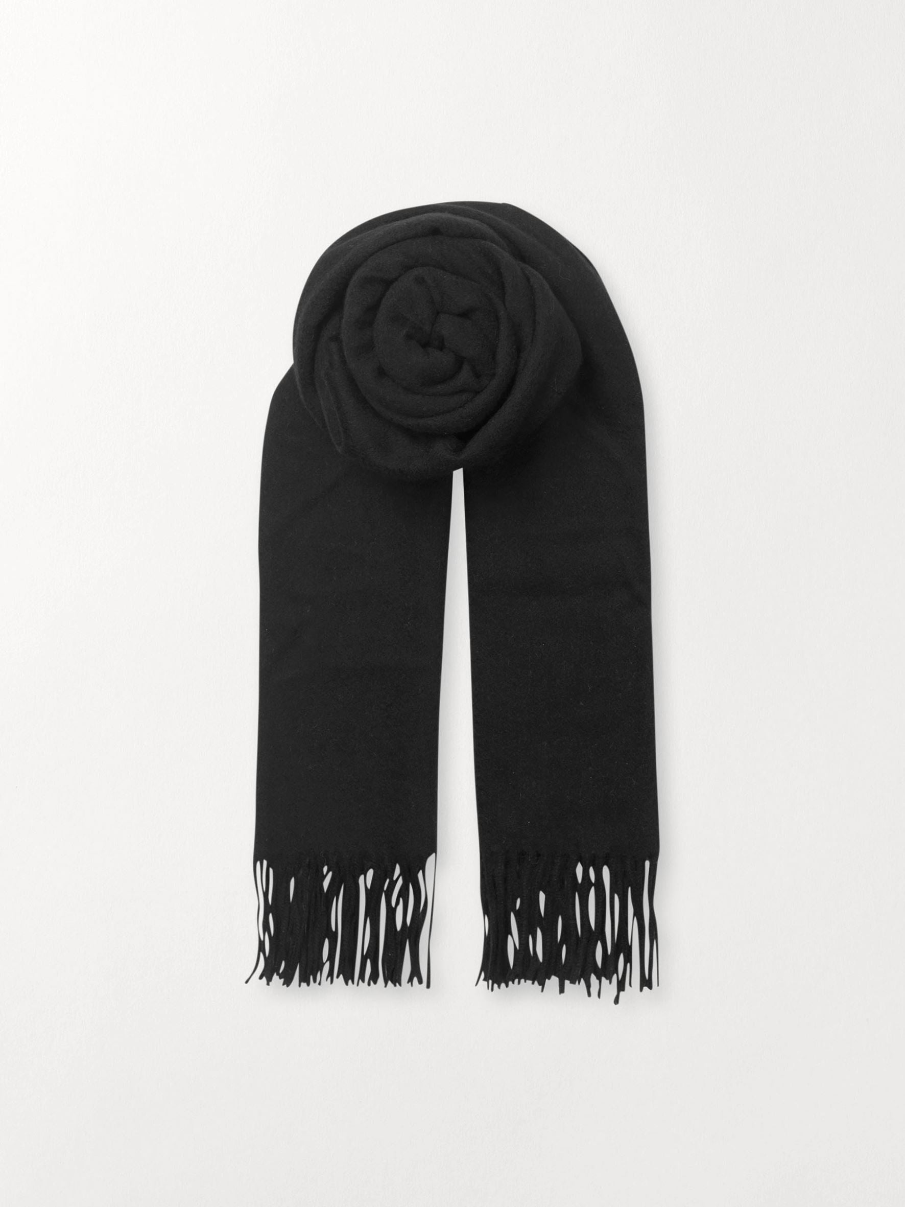 Crystal Edition Wool Scarf - Black OneSize   - Becksöndergaard
