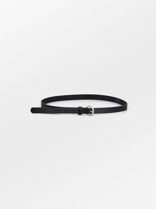 Solid Slim Belt - Black Clothing   - Becksöndergaard