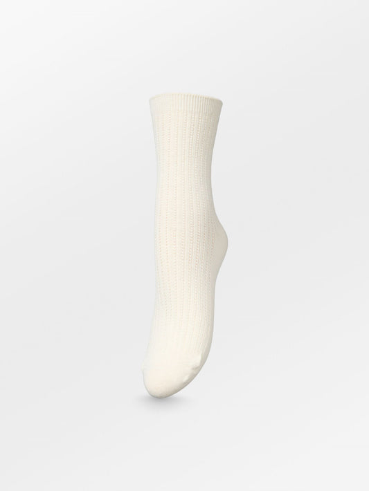 Helga Crochet Sock - White Socks   - Becksöndergaard
