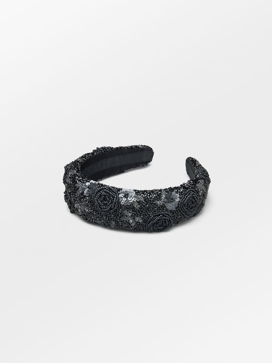 Becksöndergaard, Florian Wide Beaded Hairbrace - Black, accessories, accessories, sale, sale, accessories