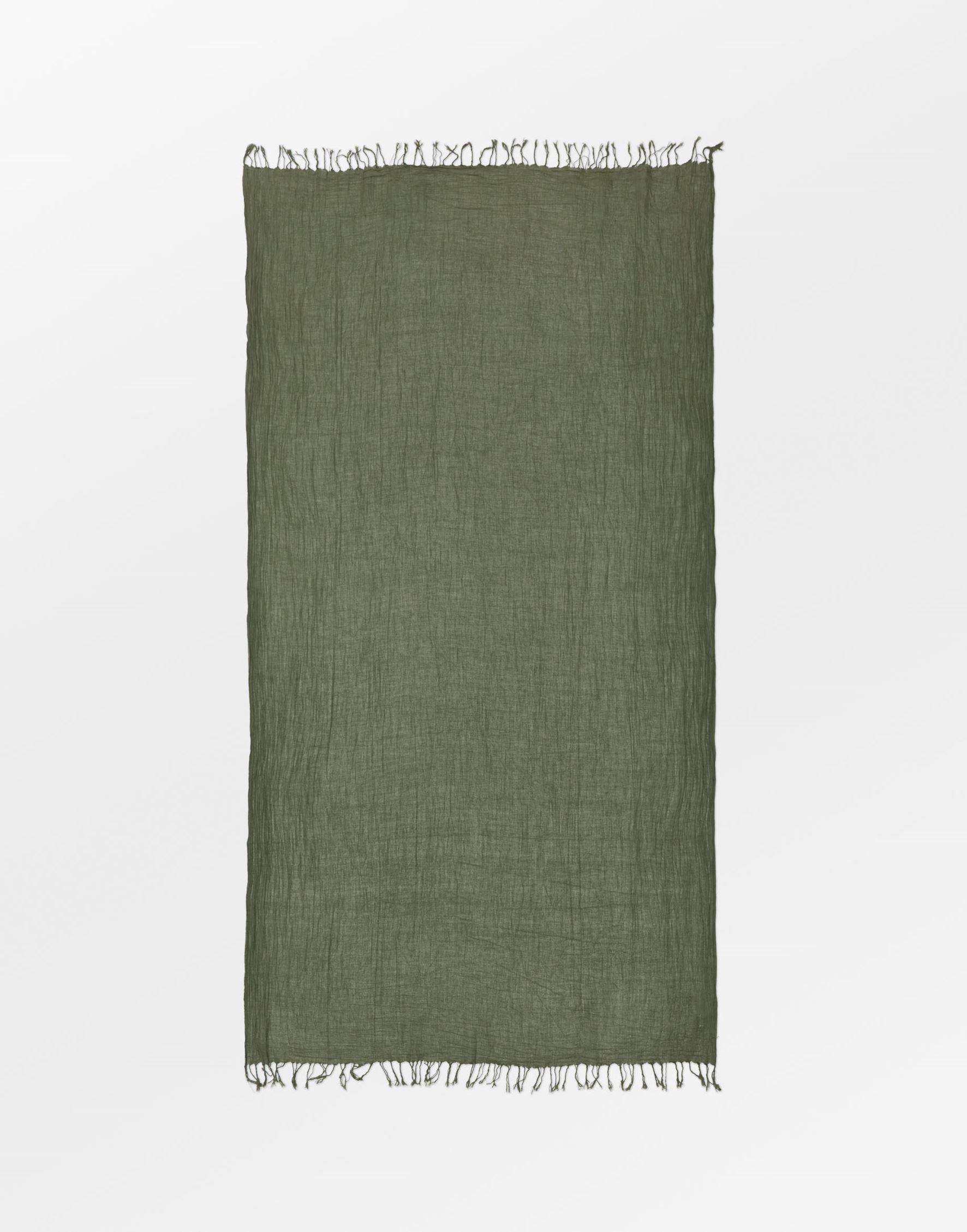 Solid Ilona Scarf - Green OneSize - Becksöndergaard