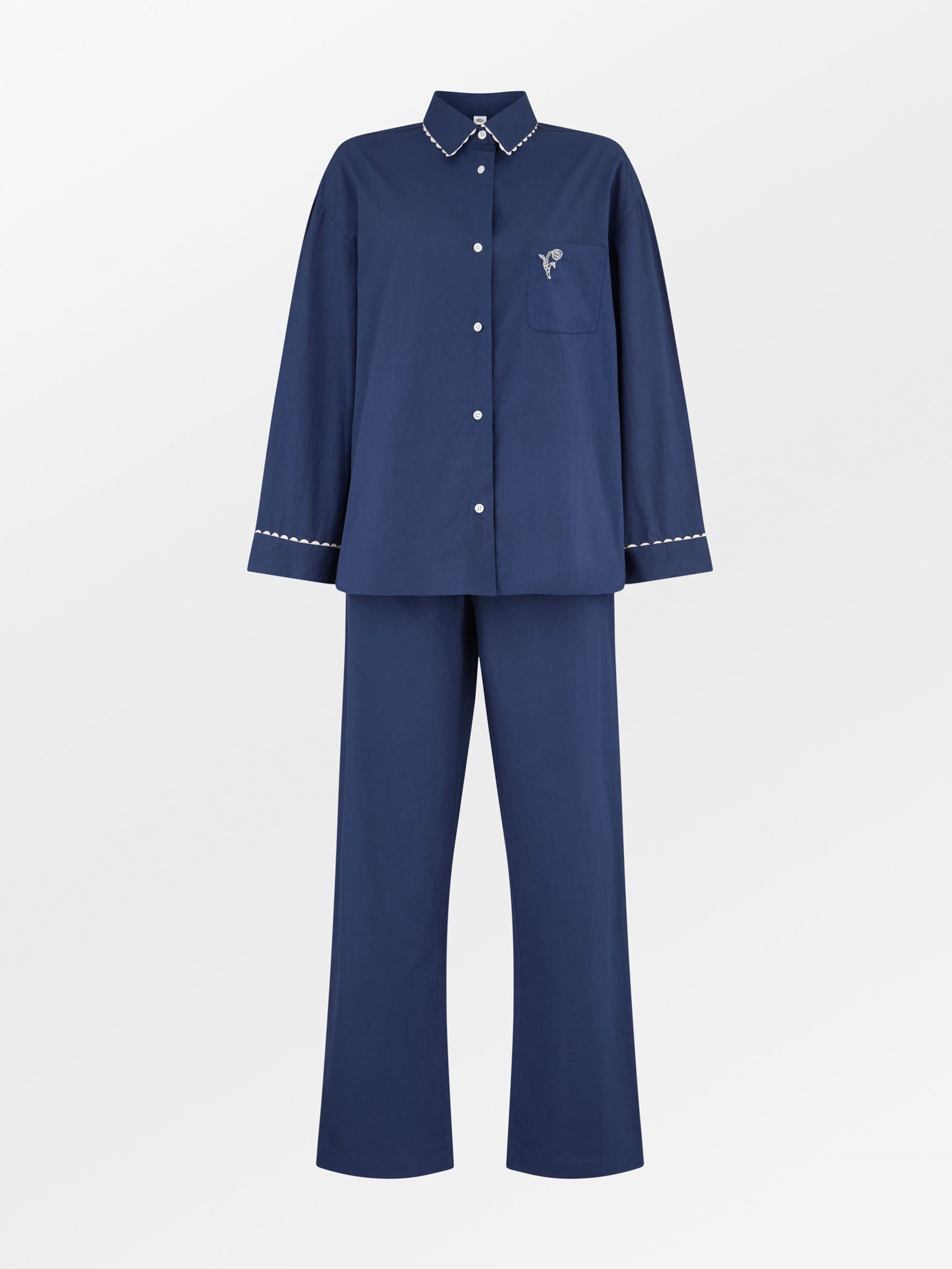 Scallop Pyjamas Shirt Clothing - Becksöndergaard