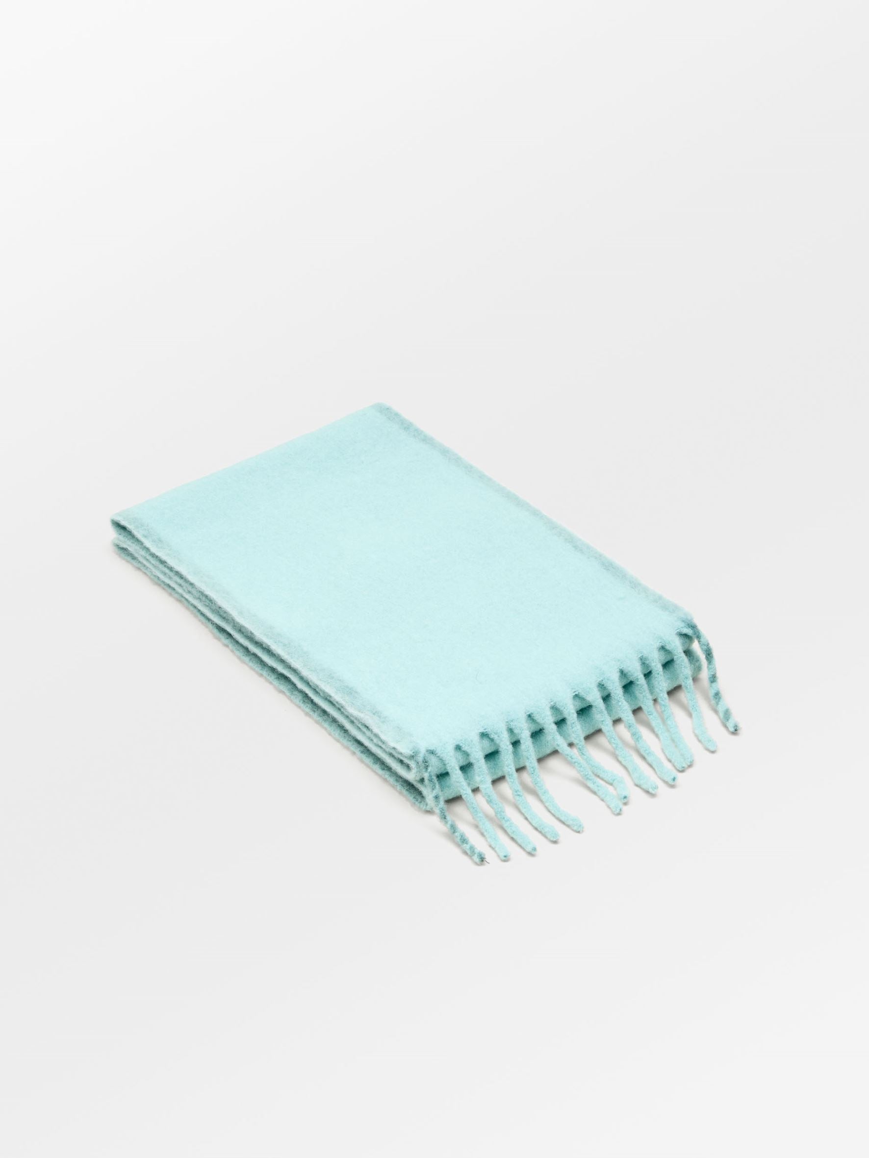 Solid Yuta Scarf - Turquoise OneSize - Becksöndergaard
