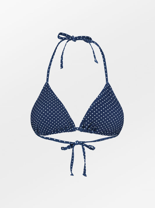 Becksöndergaard, Polka Dot Bel Bikini Top - Navy Blue, swimwear, swimwear, swimwear