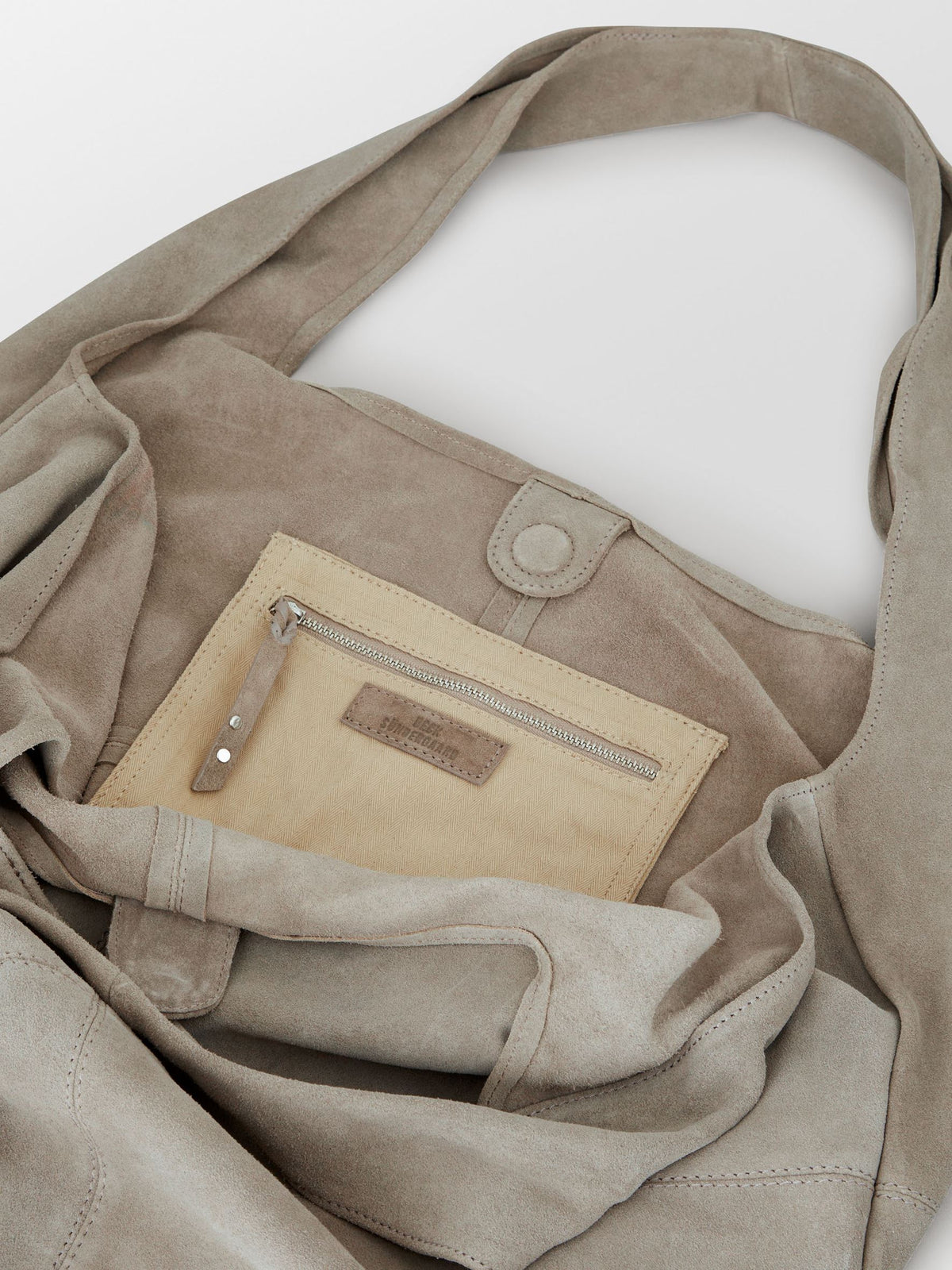 Suede Dalliea Shopper Bag - Gray OneSize - Becksöndergaard