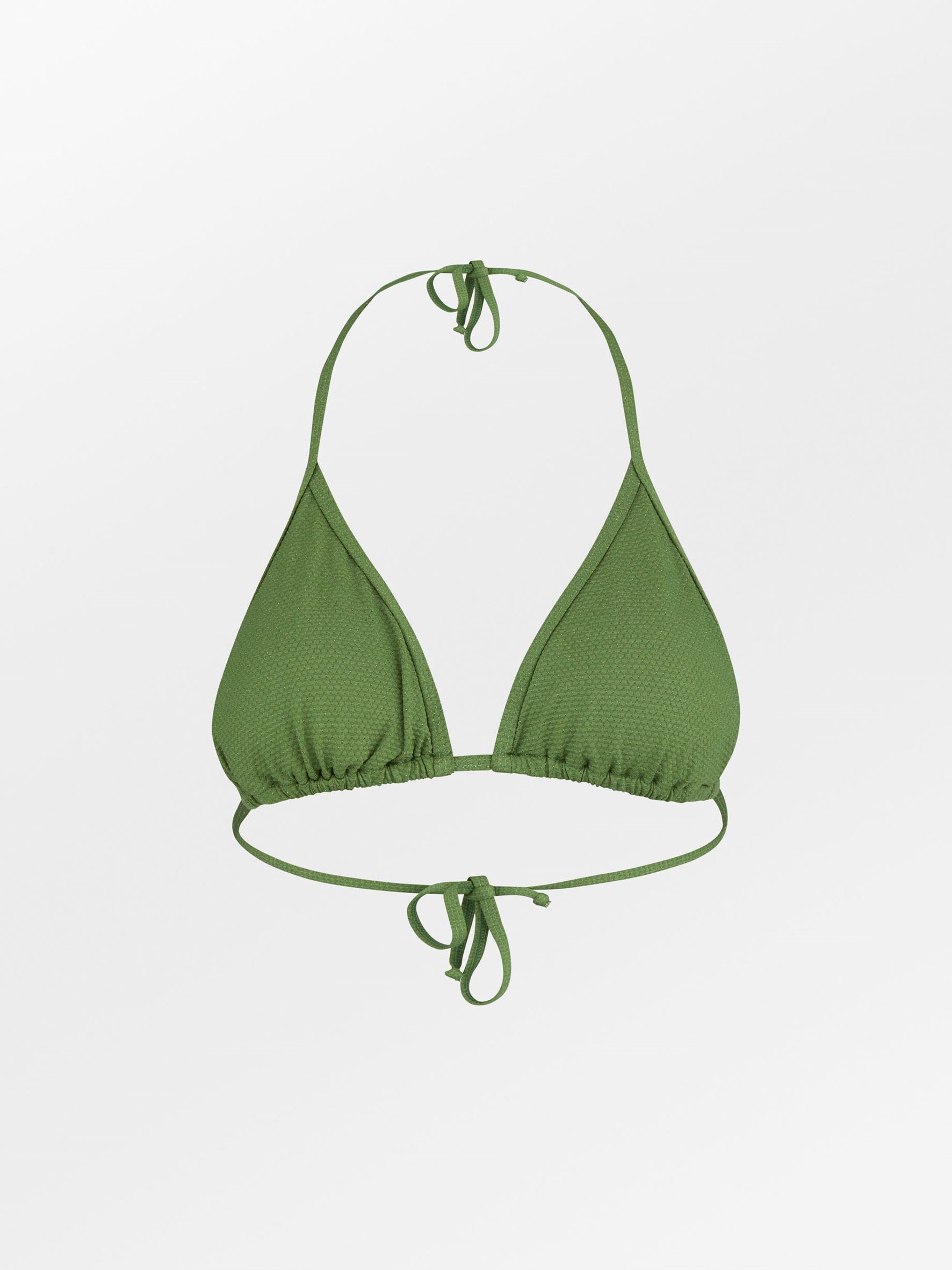 Becksöndergaard, Shobi Bel Bikini Top - Campsite Green, archive, archive, swimwear, swimwear, swimwear