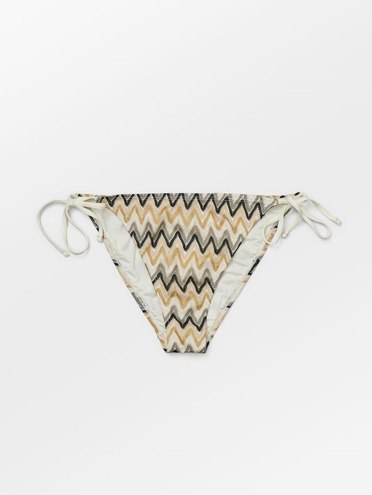 Amber Bikini Bottom - Beige/Sort Clothing - Becksöndergaard