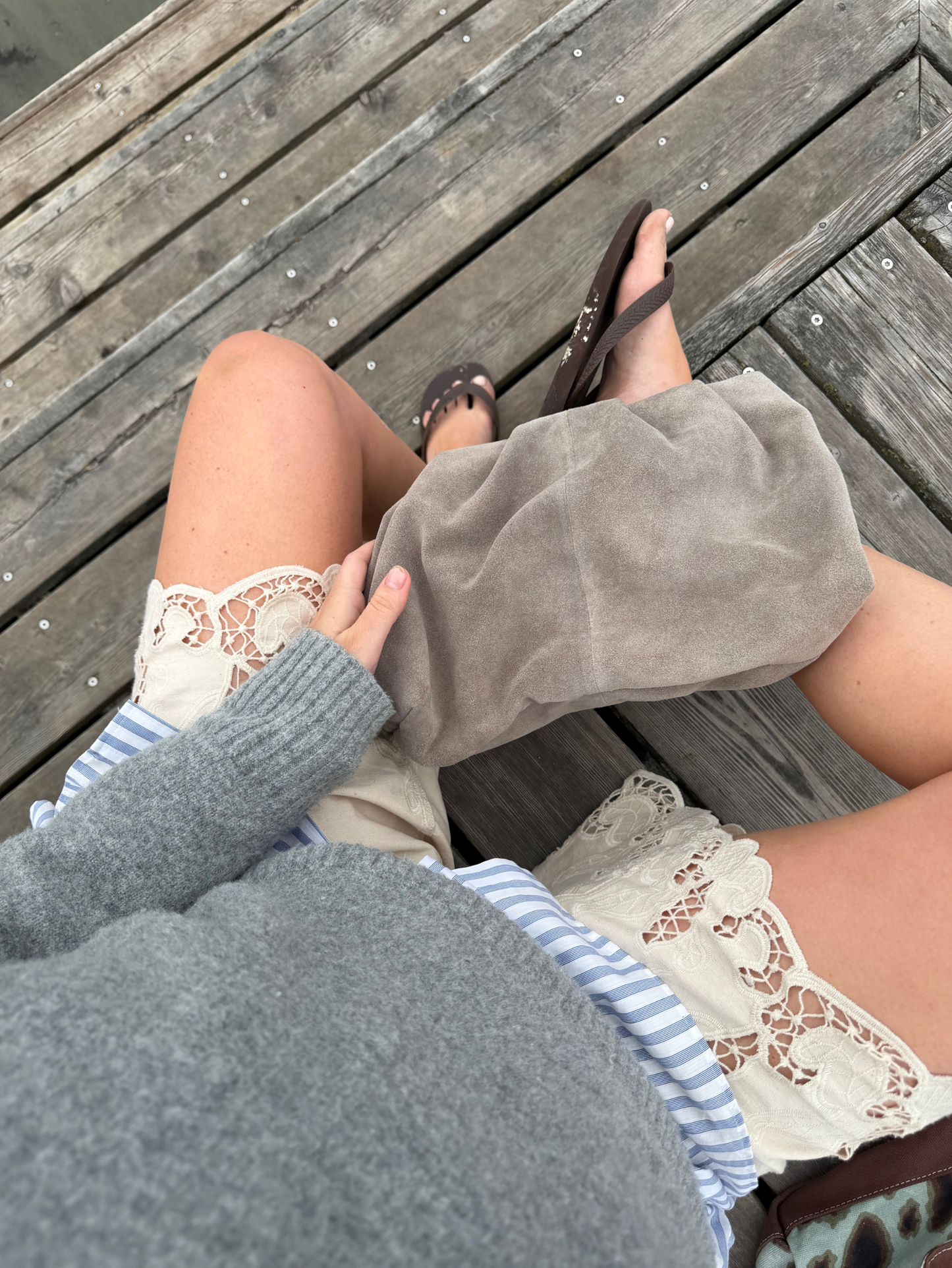 Suede Clutch Bag OneSize - Becksöndergaard
