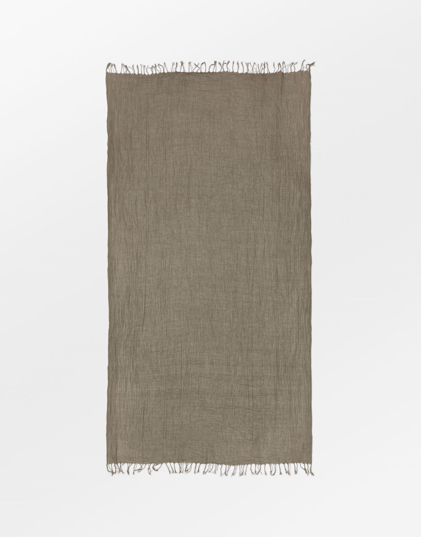 Solid Ilona Scarf - Brown OneSize - Becksöndergaard