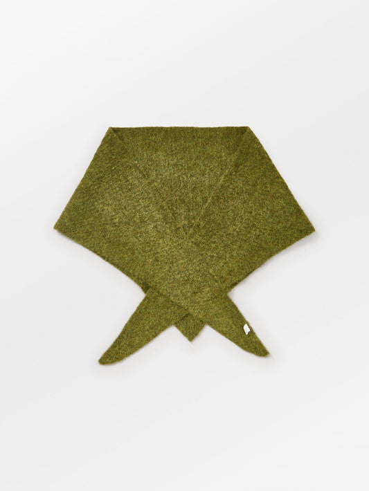 Becksöndergaard, Alpaca-Wool Triangle Scarf - Golden Cypress Green, winter accessories, winter accessories
