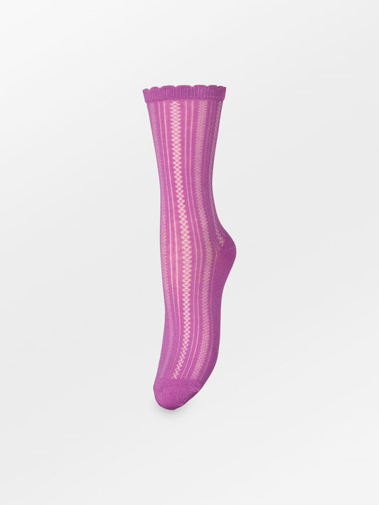 Becksöndergaard, Crochia Cotta Sock - Meadow Mauve Pink, socks, sale, sale, socks, black week, black week