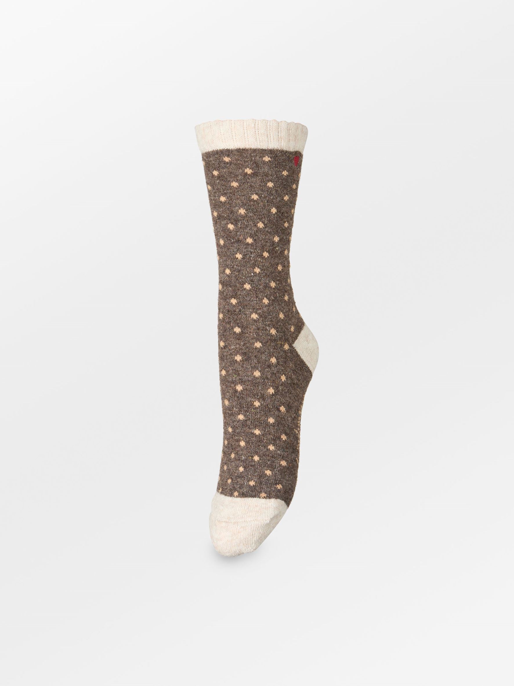 Dotted Wola Sock OneSize - Becksöndergaard