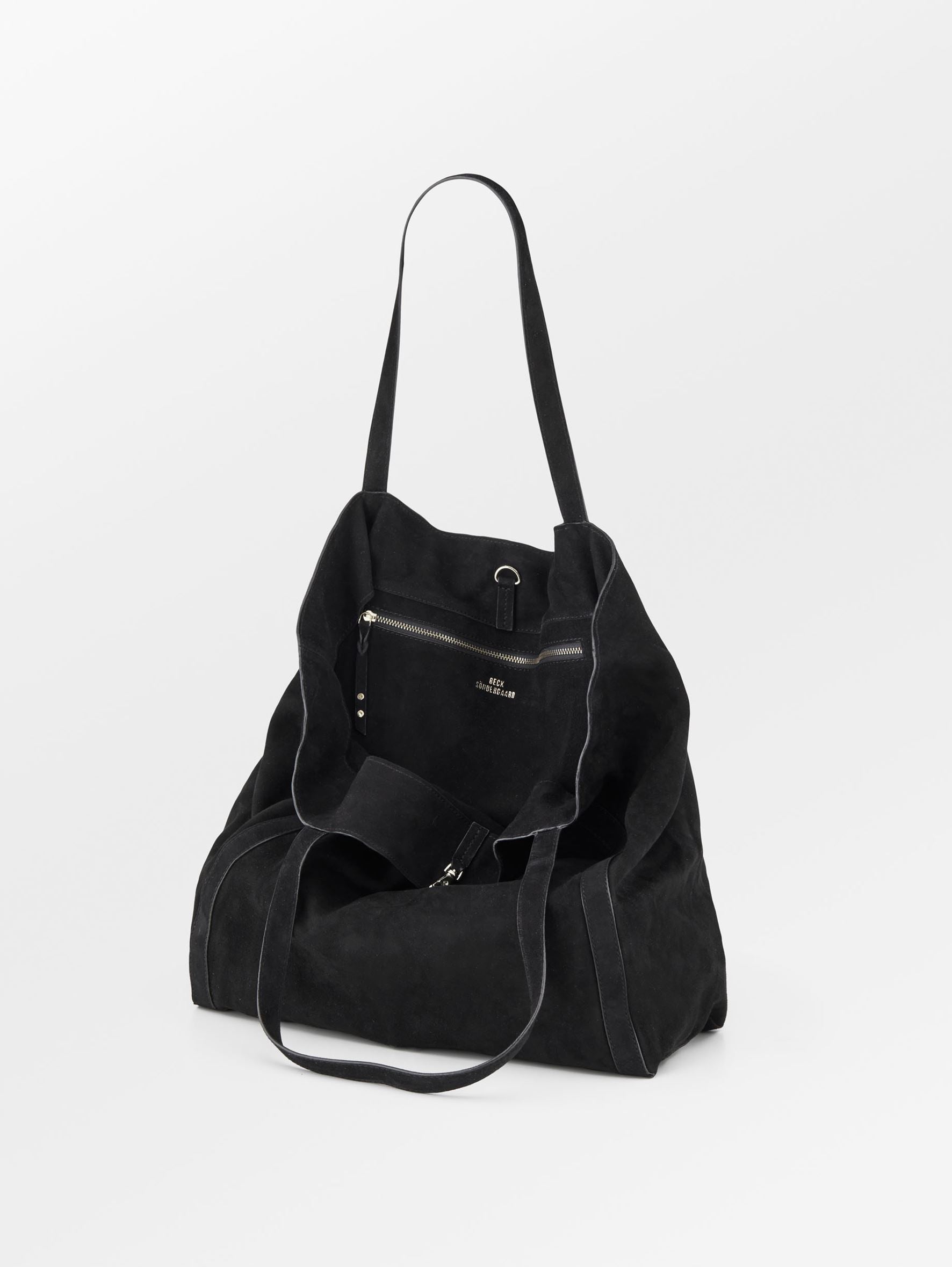 Suede Eden Shopper Bag - Black OneSize - Becksöndergaard