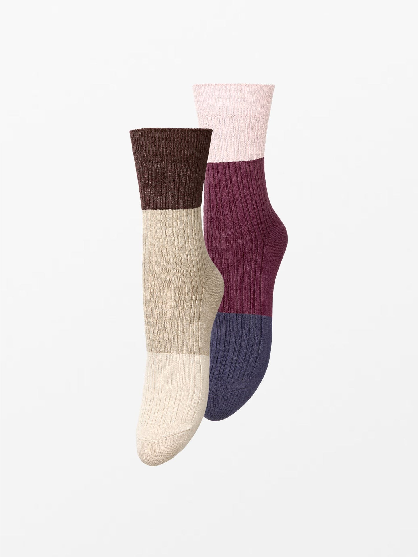 Colourblock Bam Sock 2 Pack Socks - Becksöndergaard