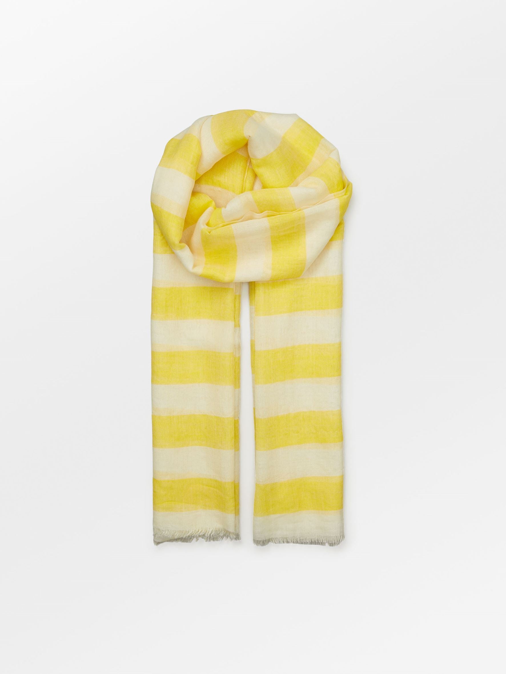 Becksöndergaard, Liney Siw Scarf - Vibrant Yellow, struct - slet produkter