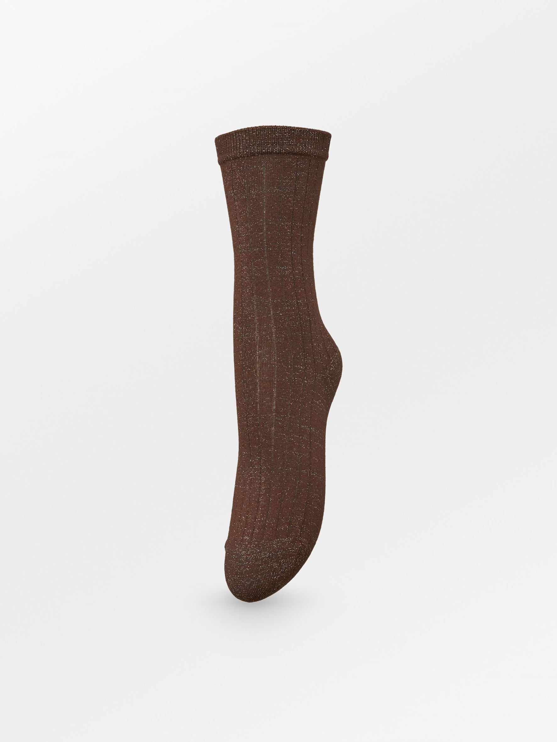 Rib Glitter Sock Socks - Becksöndergaard
