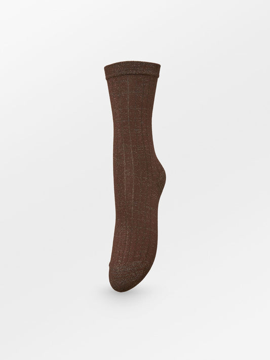 Rib Glitter Sock Socks - Becksöndergaard