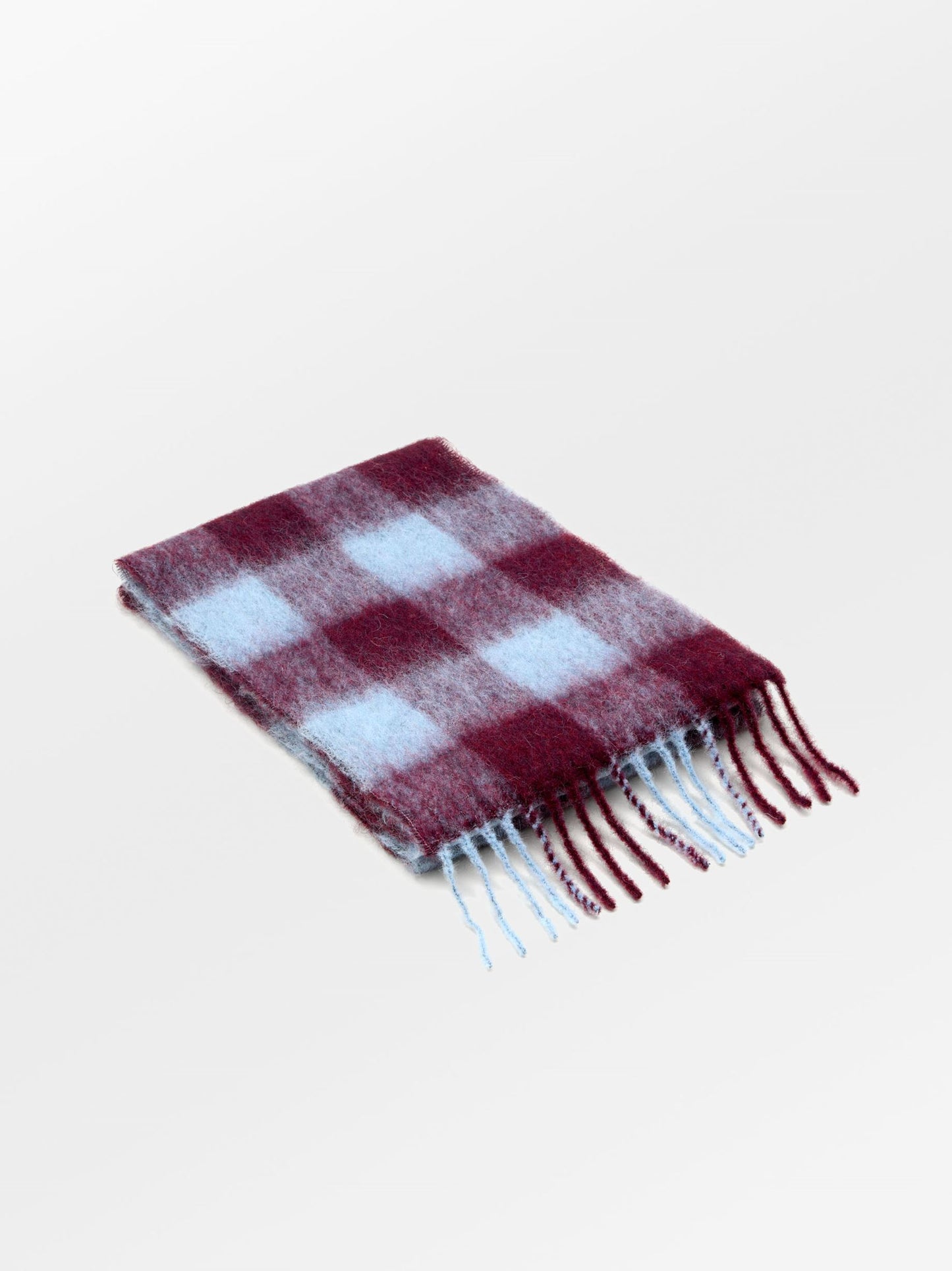 Check Mincho Scarf - Purple OneSize - Becksöndergaard