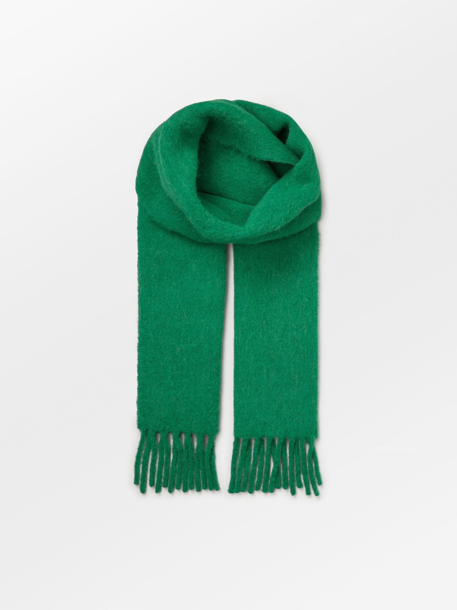 Solid Yuta Scarf - Green OneSize   - Becksöndergaard