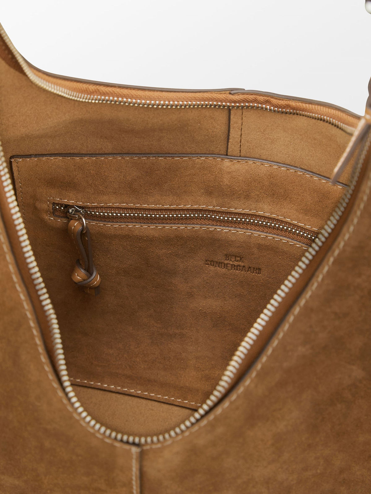 Suede Shae Zip Bag OneSize - Becksöndergaard