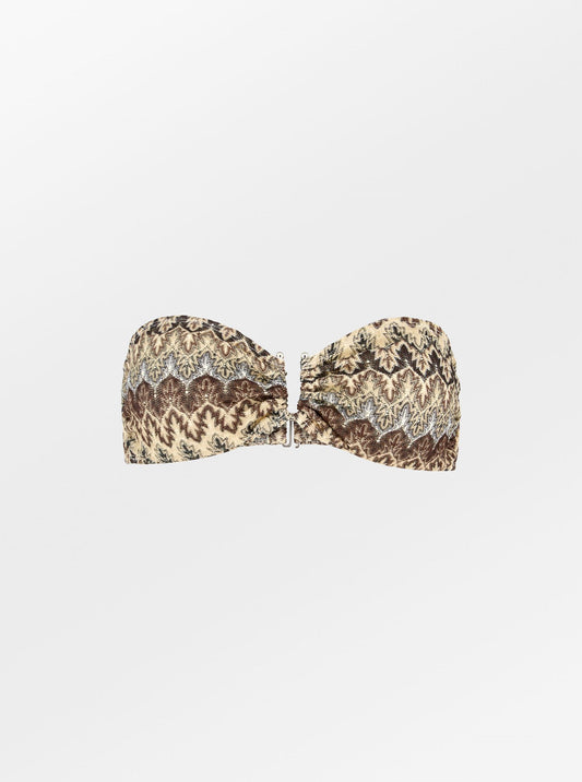 Becksöndergaard, Amber Bandeau Bikini Top - Mocha Brown, swimwear, swimwear, noos, swimwear, swimwear, noos