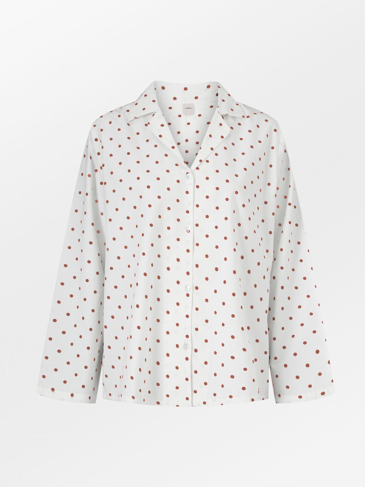 Dot Pyjamas Set - Caramel Brown Clothing - Becksöndergaard