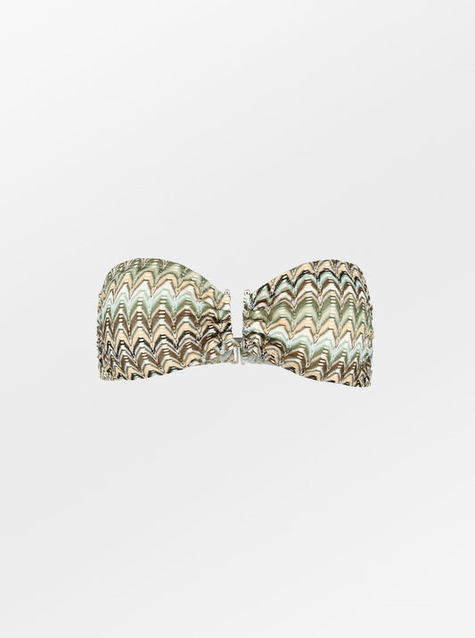 Becksöndergaard, Amber Bandeau Bikini Top - Beetle Green, swimwear, swimwear, swimwear, swimwear
