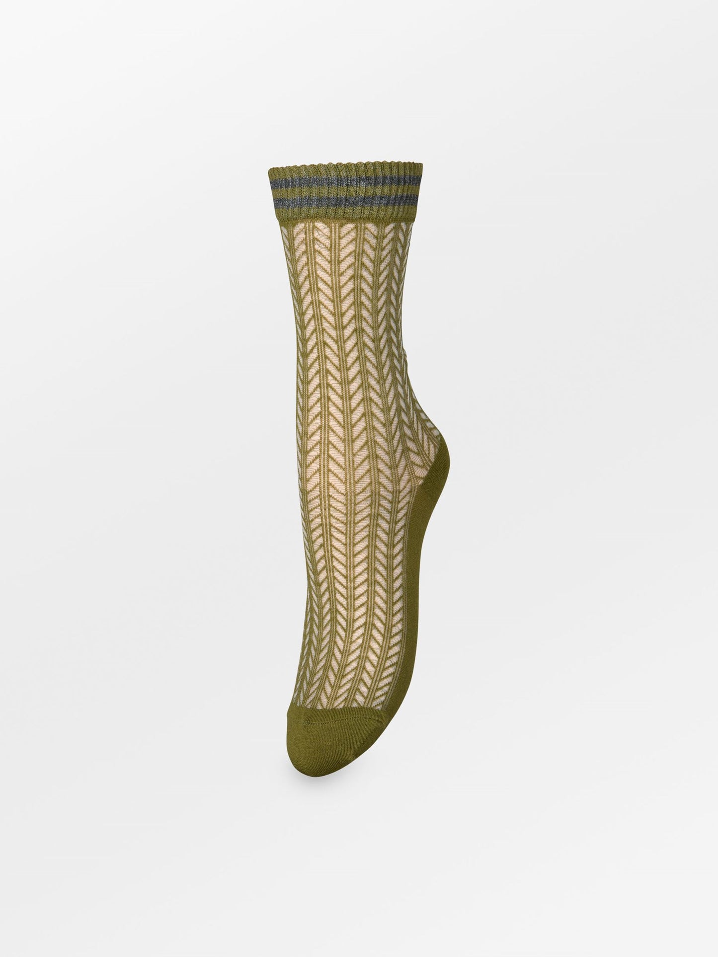 Becksöndergaard, Zilla Sporty Cotta Sock - Army/Grey Melange, socks, sale, sale, socks, black week, black week