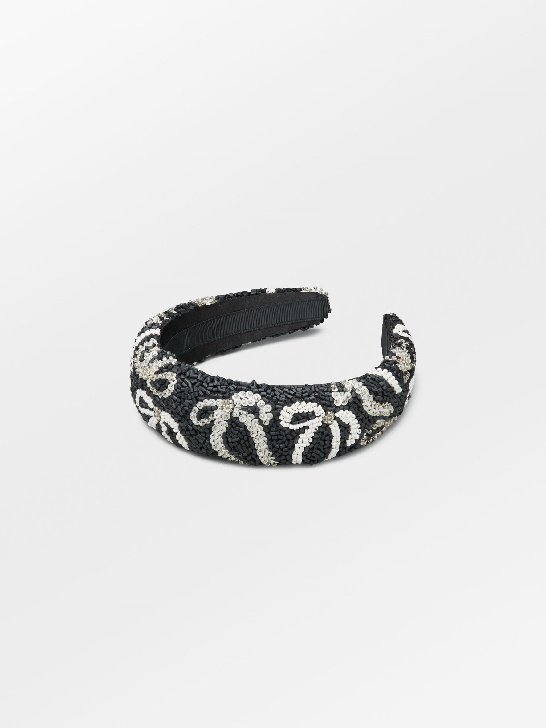 Bow Wide Beaded Hairbrace OneSize - Becksöndergaard