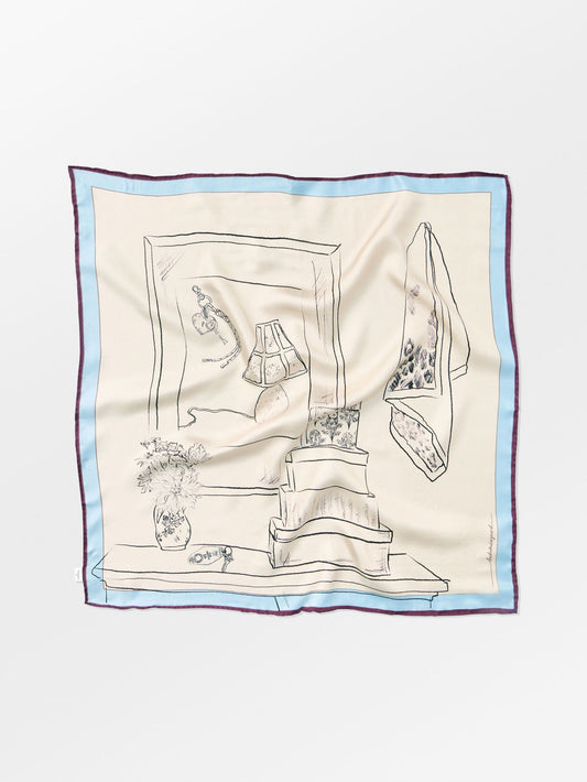 Becksöndergaard, Skestoria Sia Scarf - Skyway Blue, scarves, scarves, winter accessories