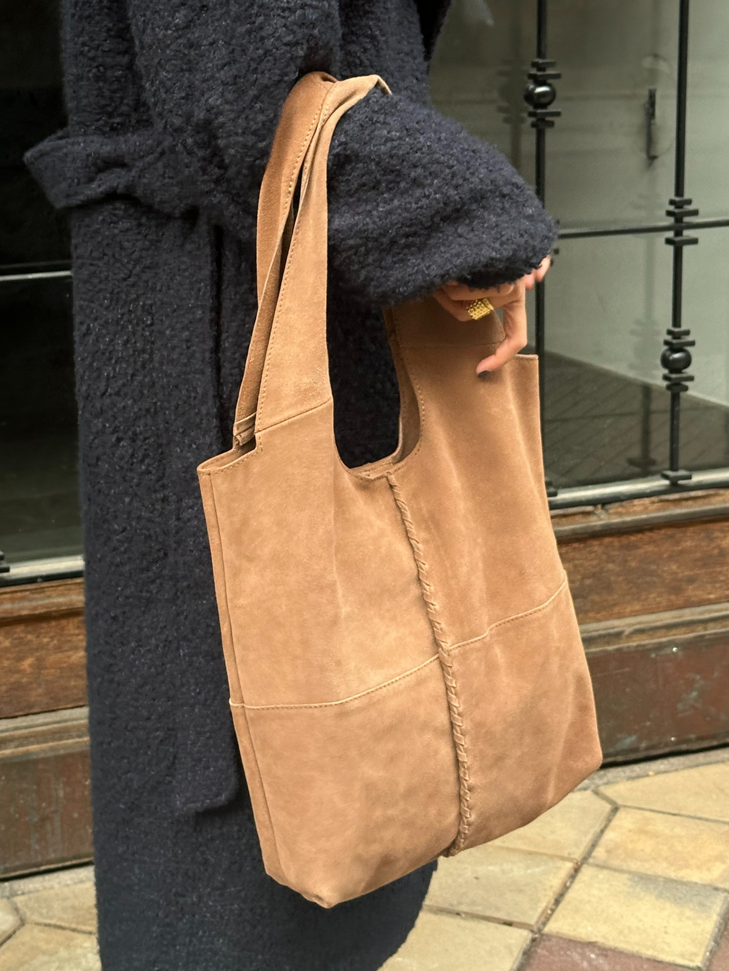 Suede Demi Bag Black OneSize - Becksöndergaard