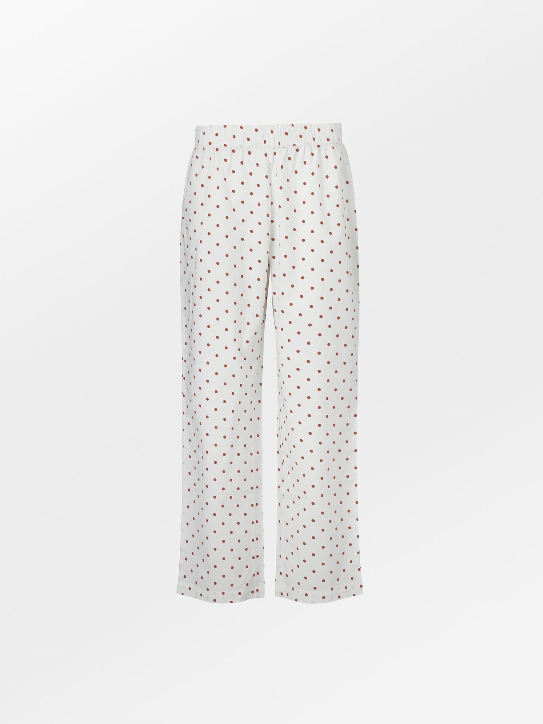 Dot Pyjamas Set - Caramel Brown Clothing - Becksöndergaard