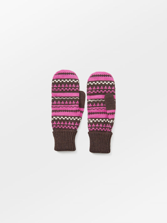 Becksöndergaard, Patternia Knit Mitten - Deep Orchid Purple, accessories, accessories, winter accessories, winter accessories