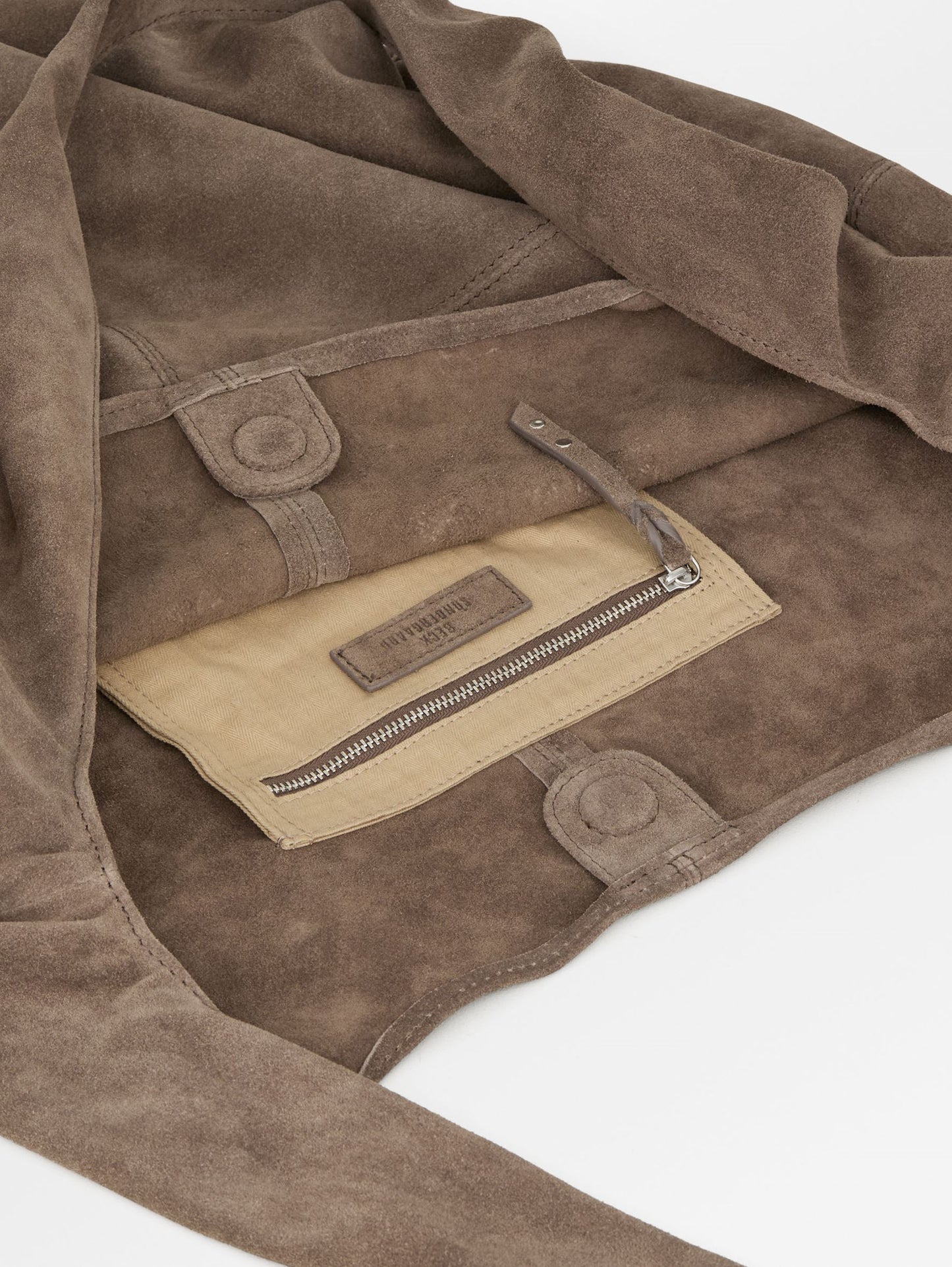 Suede Dalliea Shopper Bag - Light Brown OneSize - Becksöndergaard