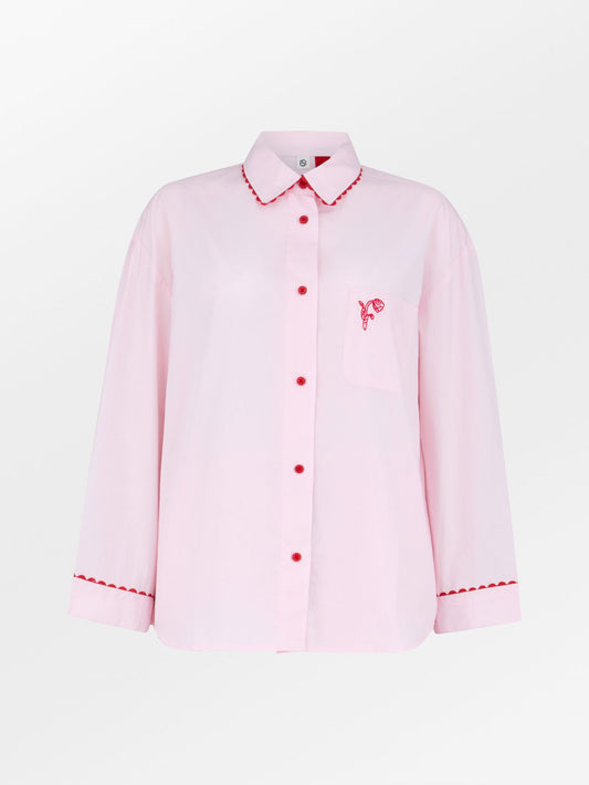 Becksöndergaard, Scallop Pyjamas Shirt - Pale Lilac Pink, homewear, sale, sale, homewear, sale