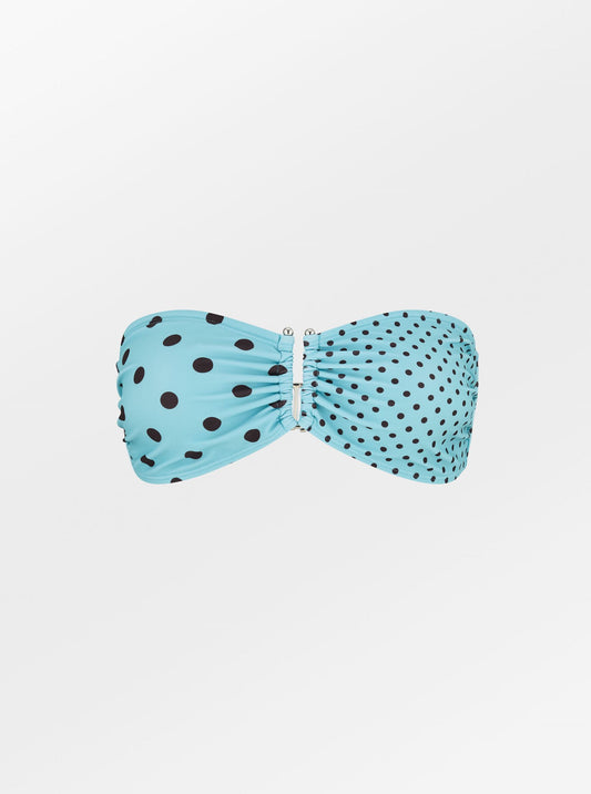 Mixle Polka Bandeau Bikini Top Clothing - Becksöndergaard