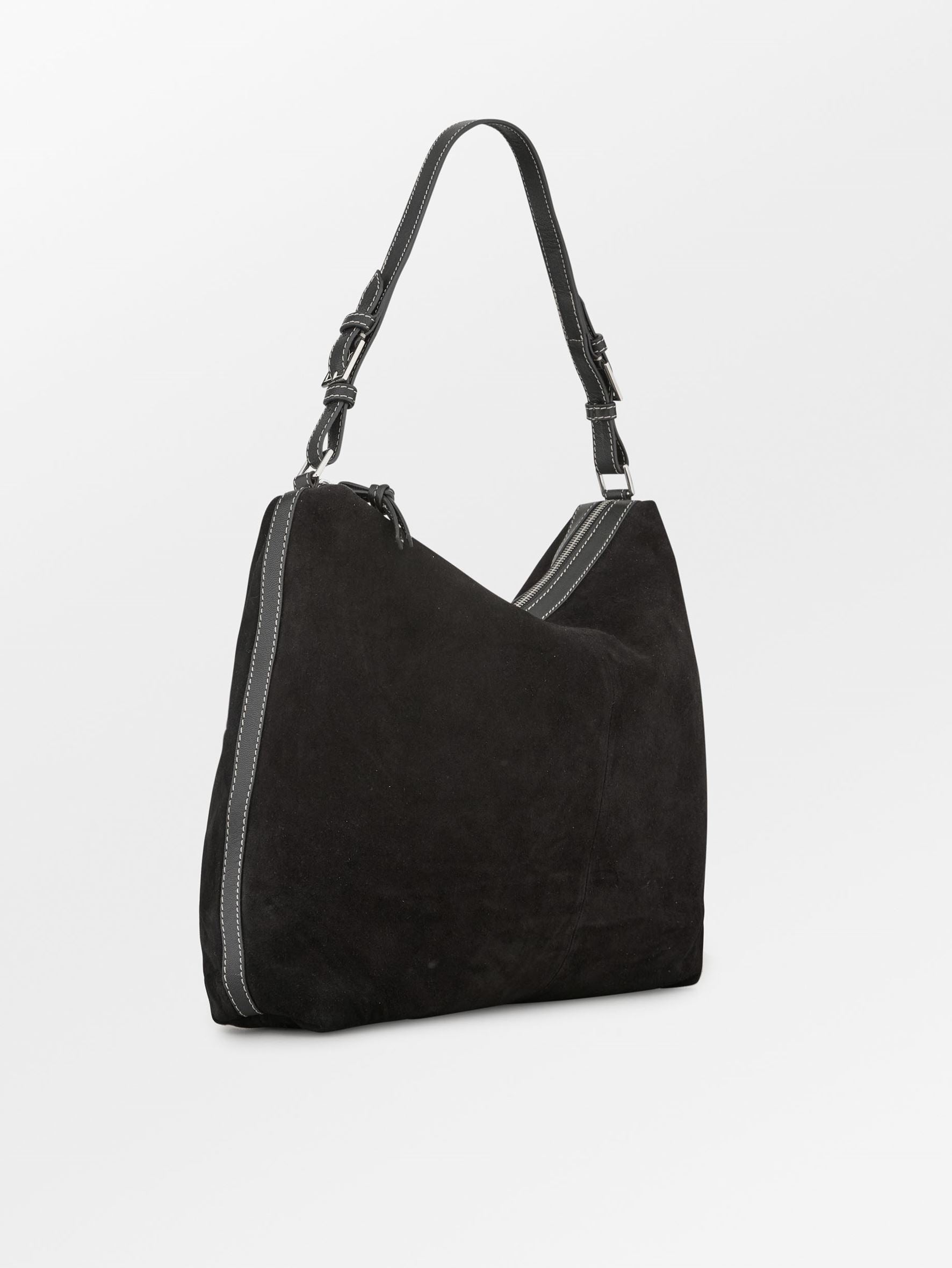 Becksöndergaard, Suede Ginni Large Bag - Black, bags, bags, bags, bags, bags, gifts, gifts, gifts, black week, black week