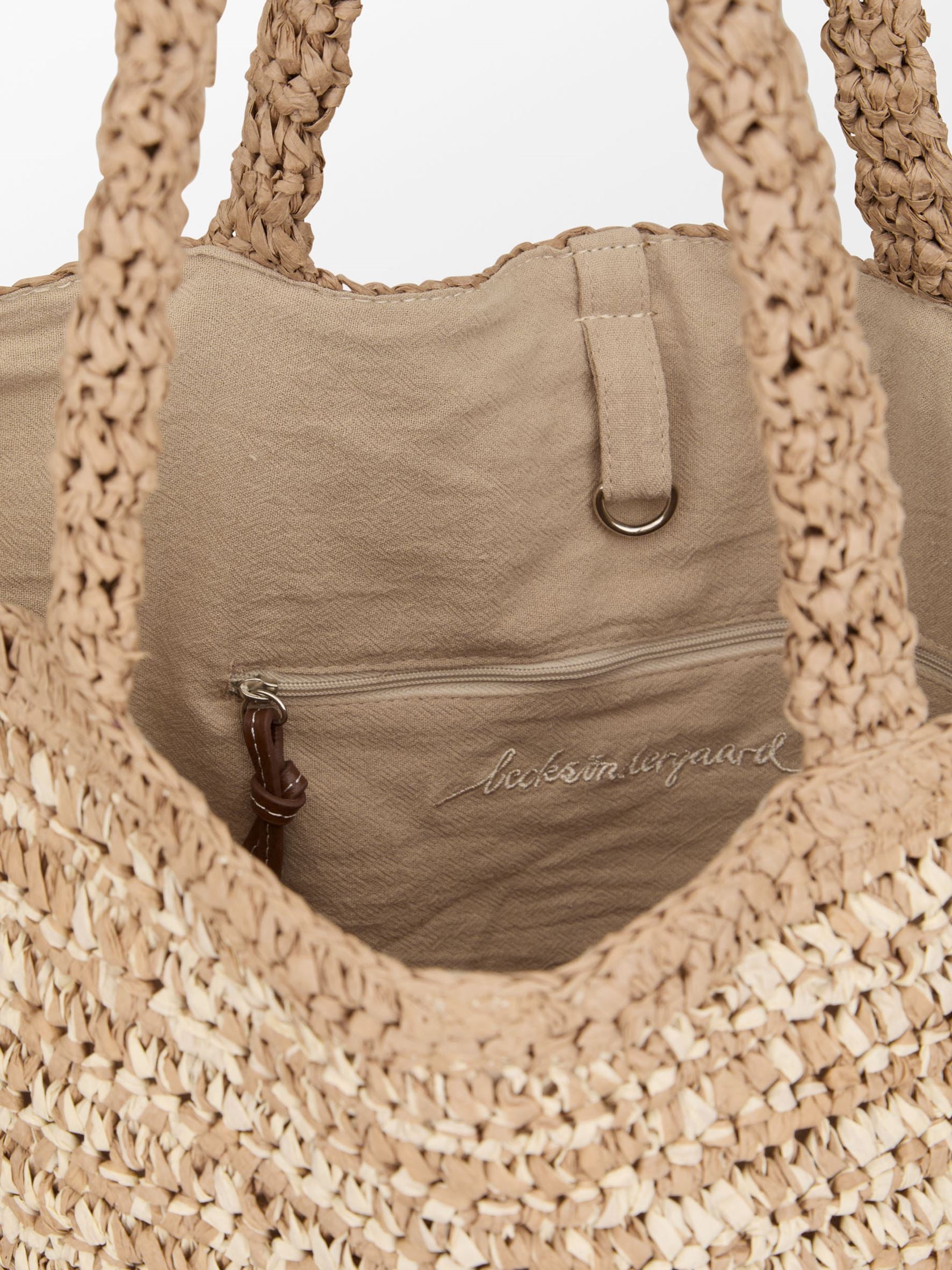 Paper Straw Tota Bag OneSize - Becksöndergaard